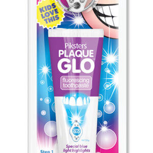 PLAQUE GLO - disclosing toothpaste and torch system - Tropical flavour
