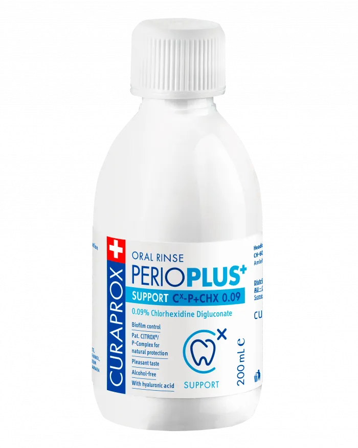 Perio Plus Support alcohol free chlorhexidine mouthwash