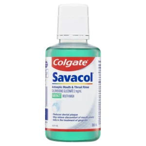 Savacol Green alcohol free chlorhexidine mouthwash 300ml